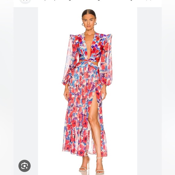 PatBO Dresses & Skirts - SOLD NWT PatBo violet plunge cut out dress in Cherry Sz Medium